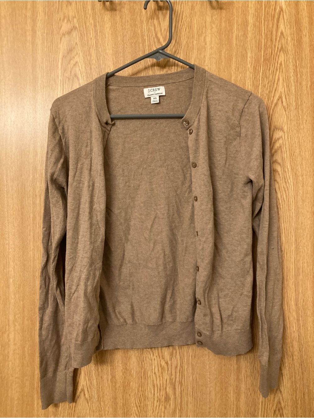 Tan J Crew Lightweight Cardigan Never Worn